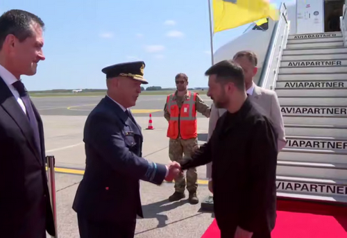  Зеленський прибув до Брюсселя на засідання "коаліції рішучих" 